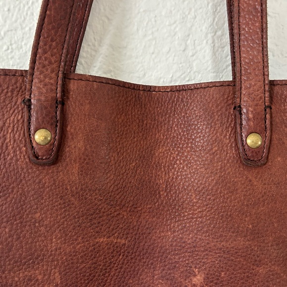 Duluth Trading Co Rich Brown Leather Tote - Picture 2 of 12